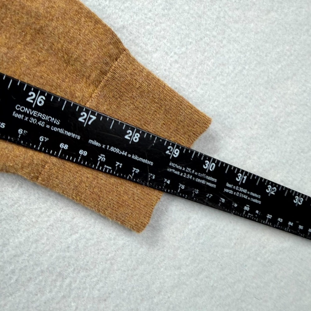J.Crew Cardigan Sweater Womens Small Brown Tight Knit Cotton Button Front Casual - Picture 7 of 10